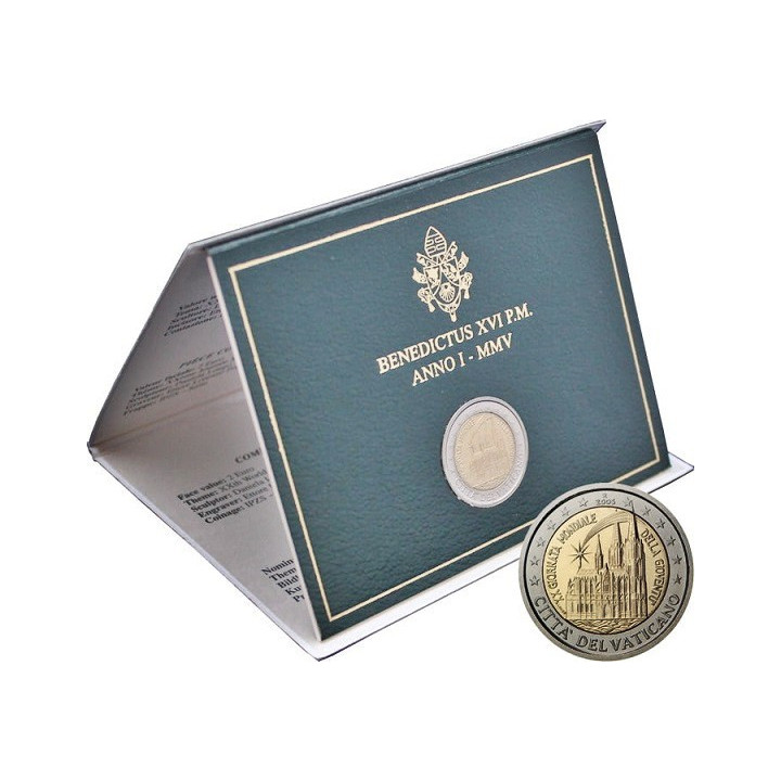 Vatican City 2 Euro 2005 "World Youth Day" BU (Folder)