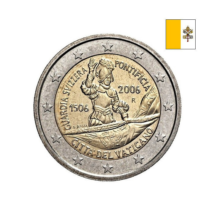 Vatican City 2 Euro 2006 "Swiss Guard" BU (Folder)