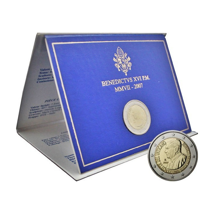 Vatican City 2 Euro 2007 "Benedict XVI" BU (Folder)