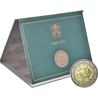 Vatican City 2 Euro 2010 "Year for Priests" BU (Folder)