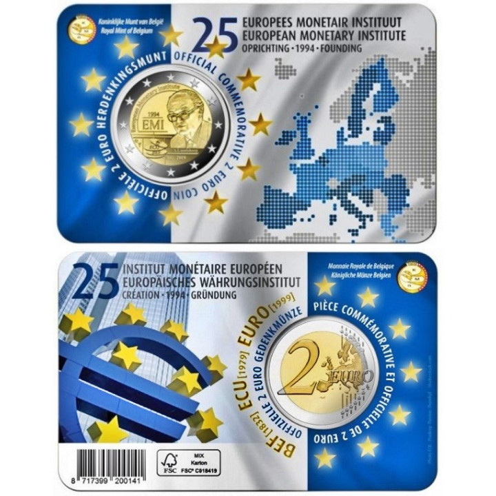 Belgium 2 Euro 2019 "EMI" BU (Dutch, Coin Card)
