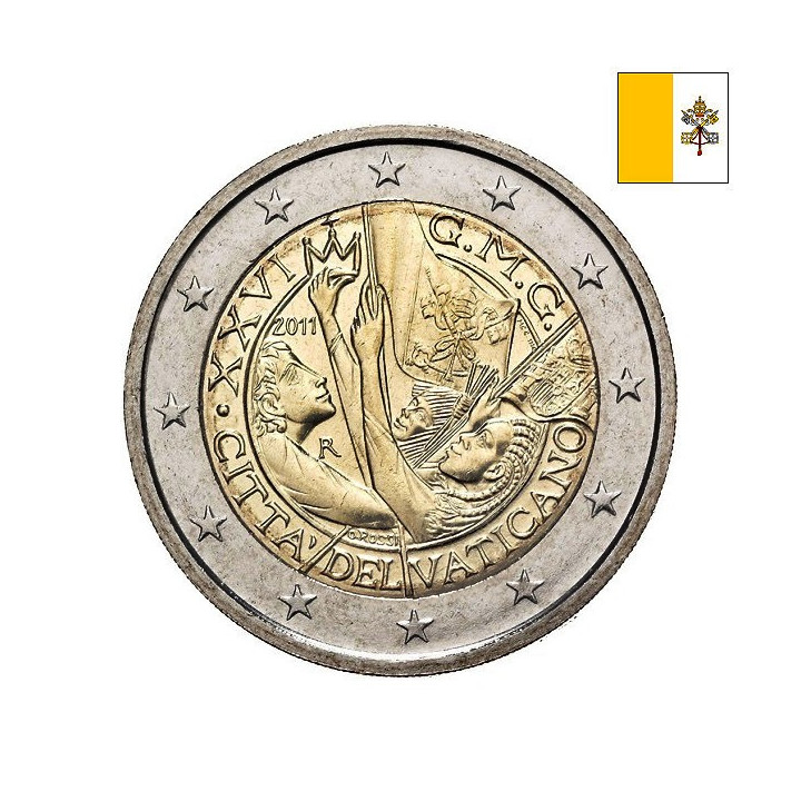 Vatican City 2 Euro 2011 "World Youth Day" BU (Folder)