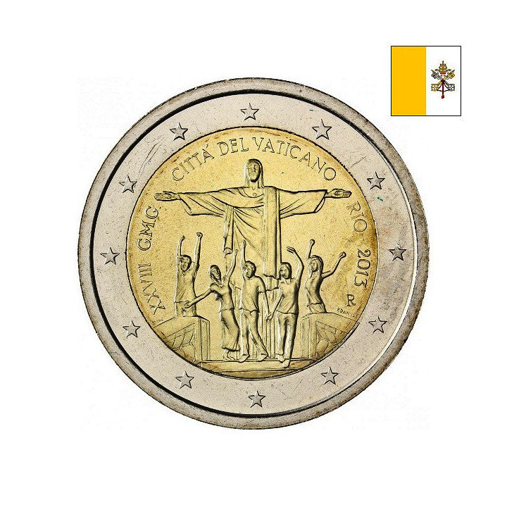 Vatican City 2 Euro 2013 "Youth Day" BU (Folder)