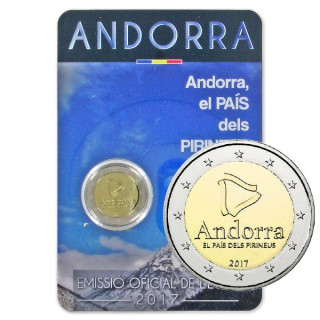 Andorra 2 Euro 2017 "The Pyrenean Country" BU (Coin Card)