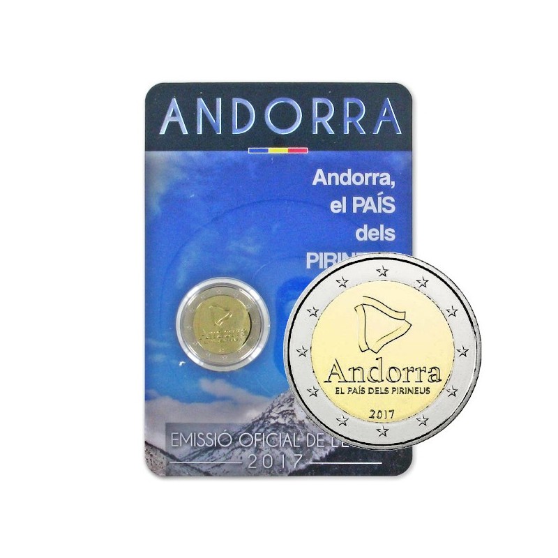 Andorra 2 Euro 2017 "The Pyrenean Country" BU (Coin Card)