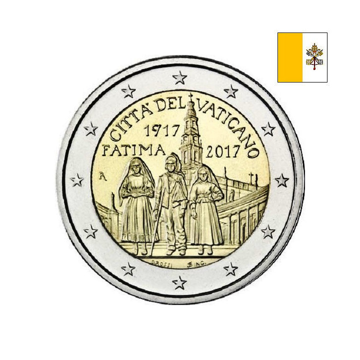 Vatican City 2 Euro 2017 "Fátima" BU (Folder)