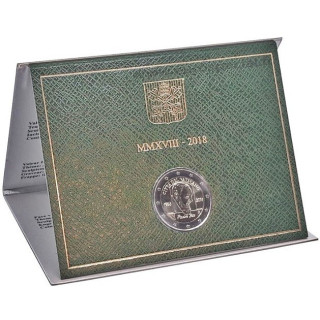 Vatican City 2 Euro 2018 "Padre Pio" BU (Folder)