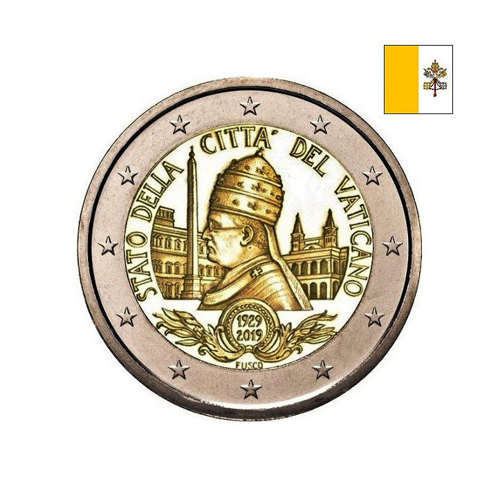 Vatican City 2 Euro 2019 " Foundation Vatican City" BU (Folder)