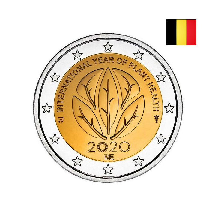 Belgium 2 Euro 2020 "Plant Health" BU (Dutch, Coin Card)