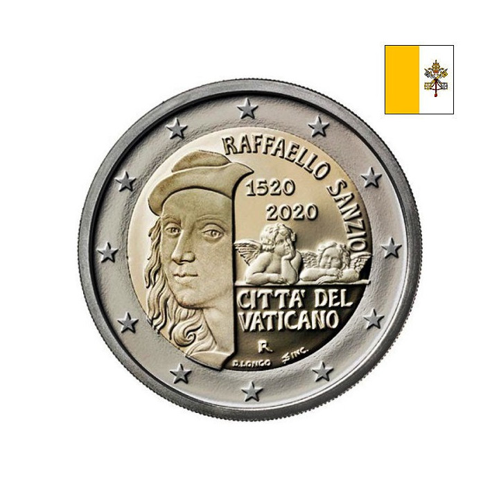 Vatican City 2 Euro 2020 "Raphael" BU (Folder)