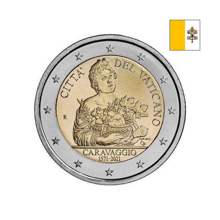 Vatican City 2 Euro 2021 "Caravaggio" BU (Folder)