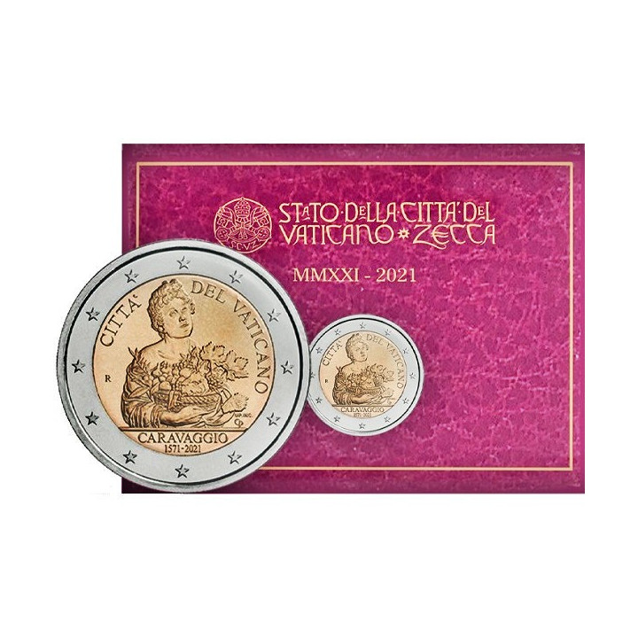 Vatican City 2 Euro 2021 "Caravaggio" BU (Folder)