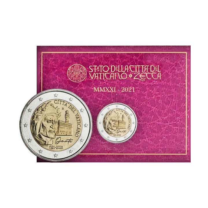 Vatican City 2 Euro 2021 "Dante Alighieri" BU (Folder)