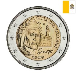 Vatican City 2 Euro 2021 "Dante Alighieri" BU (Folder)