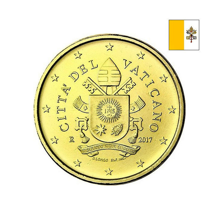 Vatican City 50 Euro Cent 2017 KM-460.1 UNC