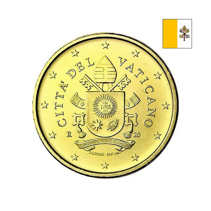 Vatican City 50 Euro Cent 2019 KM-460.1 UNC