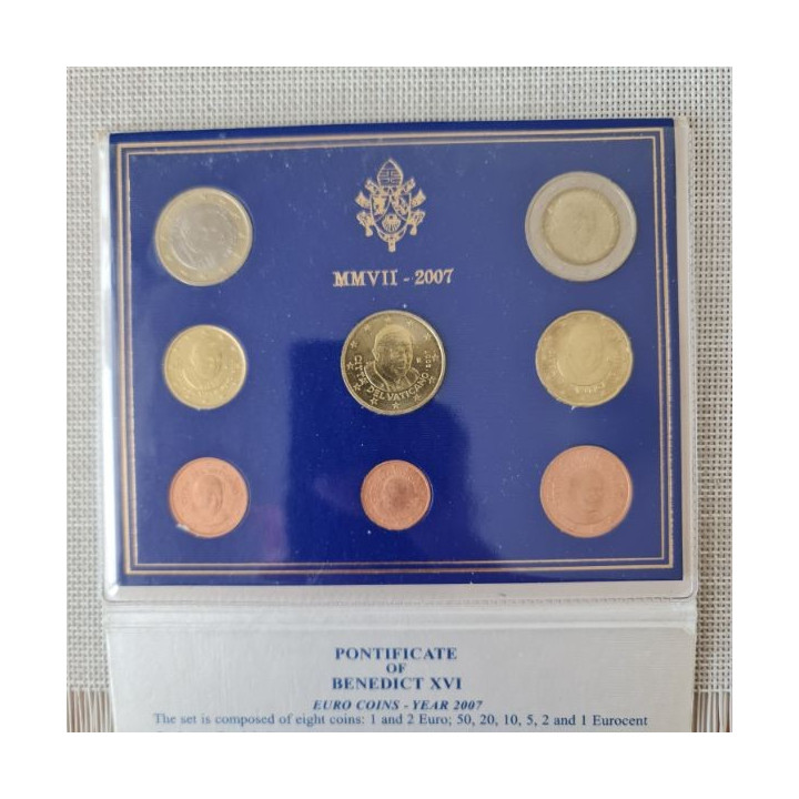 Vatican City Official Euro Set (3,88€) 2007 BU
