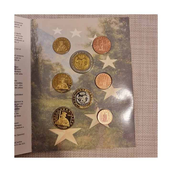 Andorra Euro Pattern Set (3,88) 2003 BU