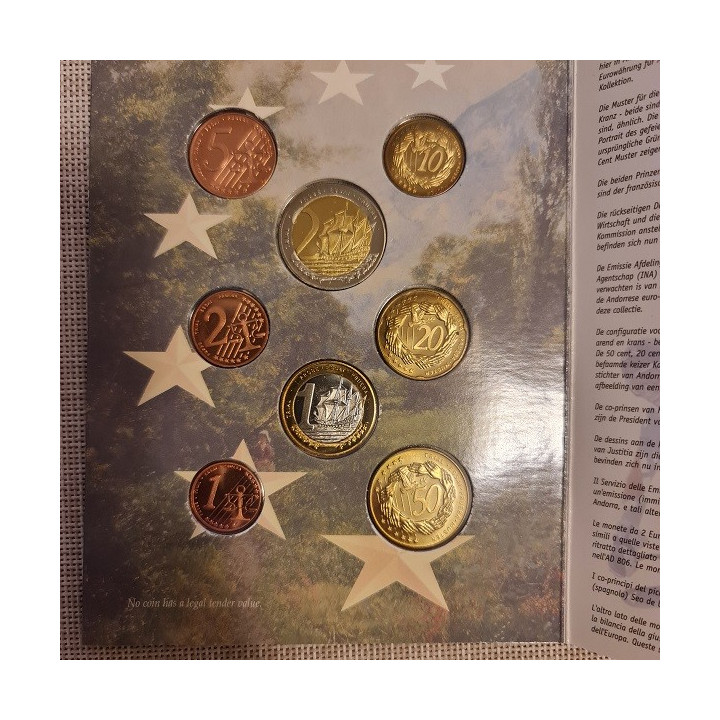 Andorra Euro Pattern Set (3,88) 2003 BU