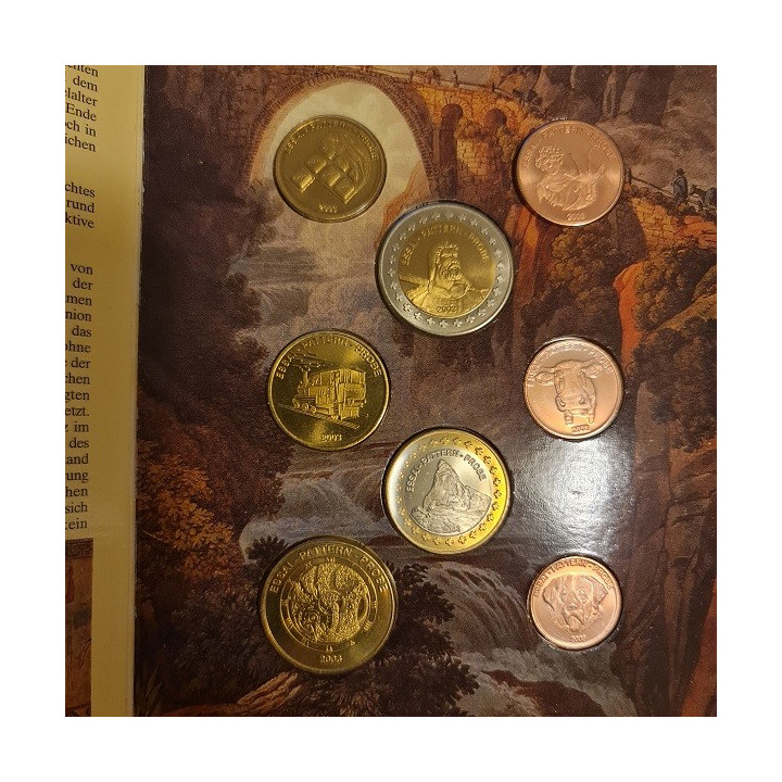 Switzerland Euro Pattern Set (3,88) 2003 BU