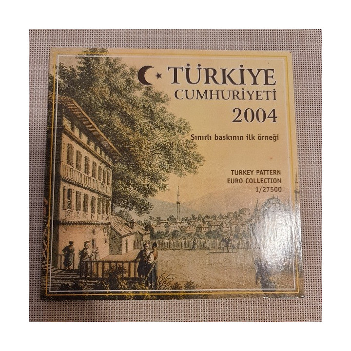 Turkey Euro Pattern Set (3,88) 2004 BU