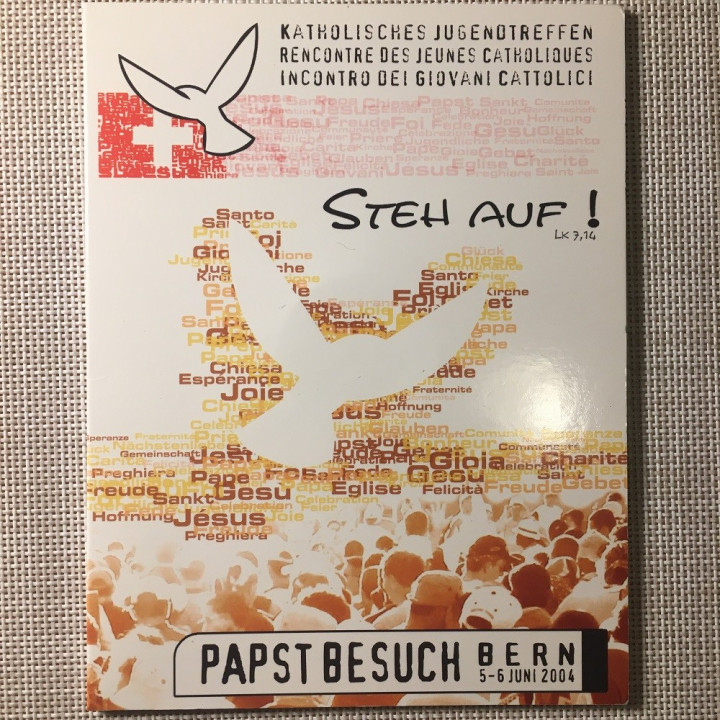 Vatican City 5 Euro 2004 "PAPST BESUCH" Pattern Proof-Like