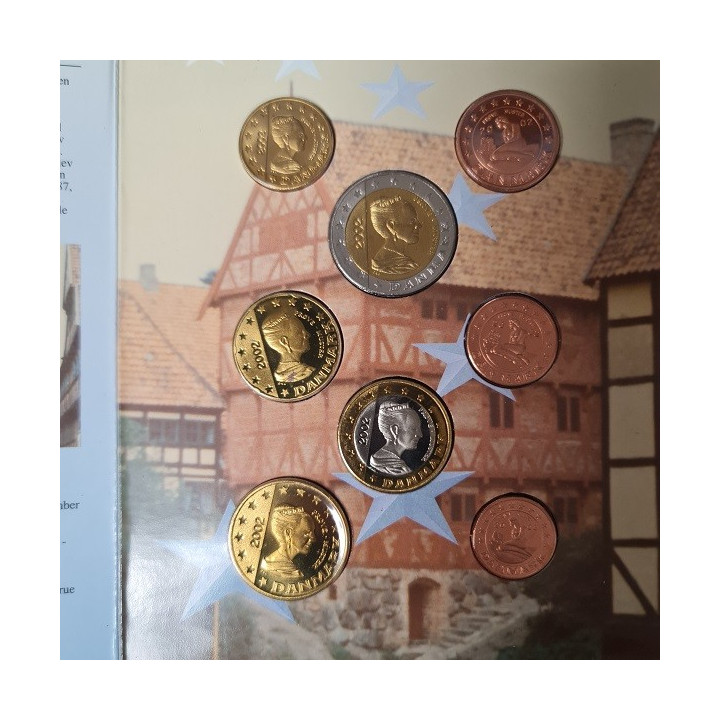 Danmark Euro Pattern Set (3,88) 2002 BU