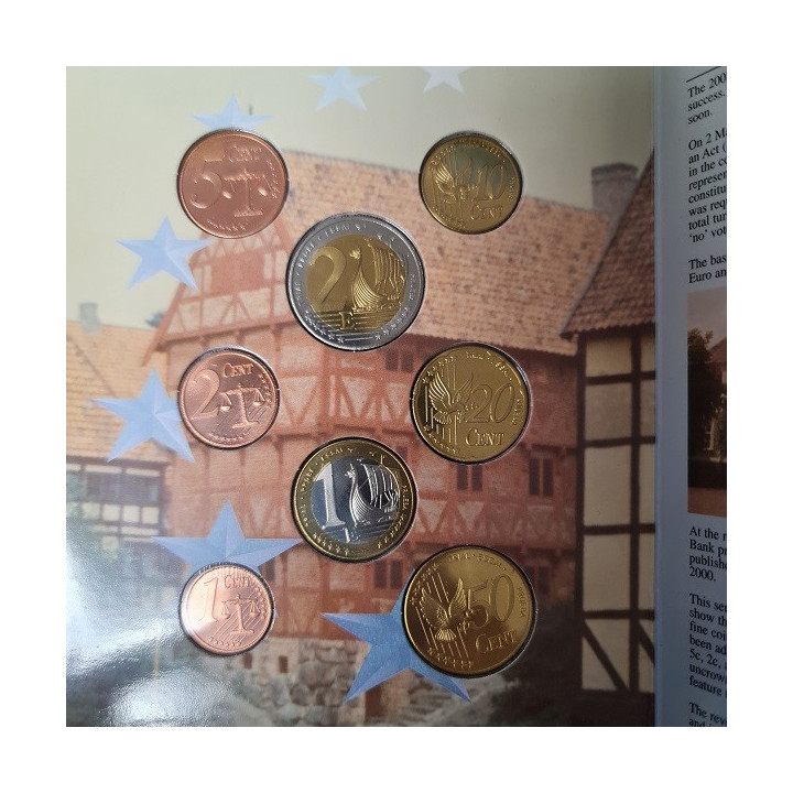 Danmark Euro Pattern Set (3,88) 2002 BU