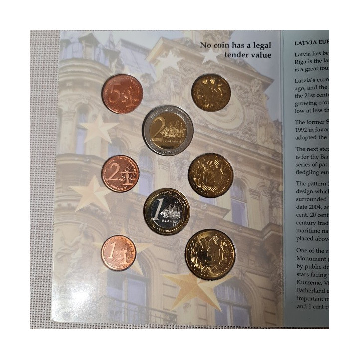 Latvia Euro Pattern Set (3,88) 2004 BU