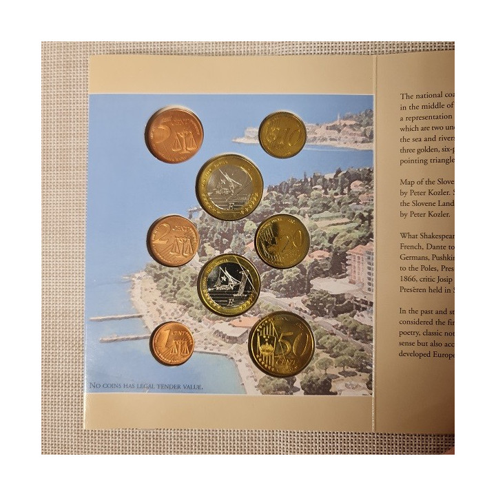 Slovenia Euro Pattern Set (3,88) 2004 BU