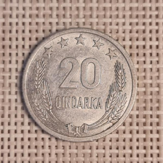 Albania 20 Qindarka 1964 KM-41 VF