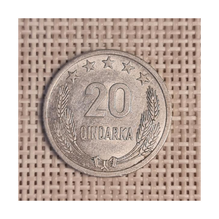 Albania 20 Qindarka 1964 KM-41 VF