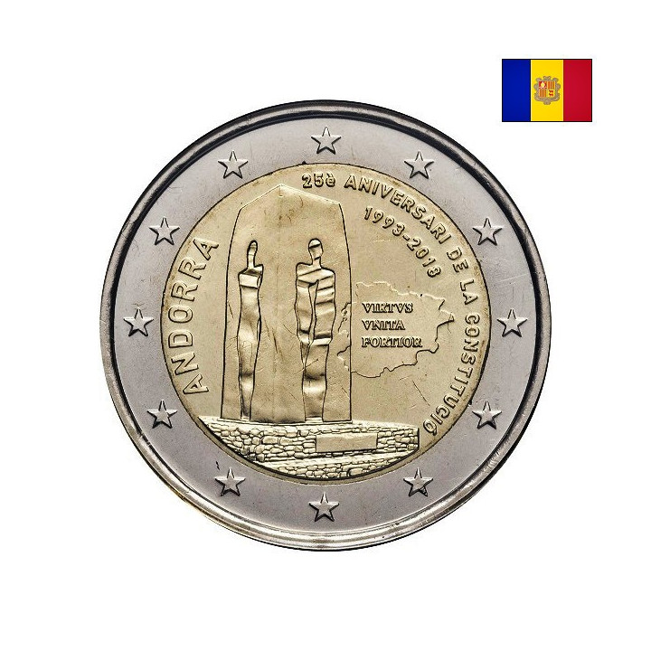 Andorra 2 Euro 2018 "Constitution" BU (Coin Card)
