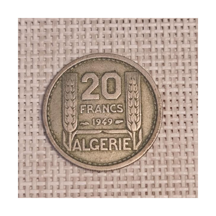 Algeria 20 Francs 1949 KM-91 VF
