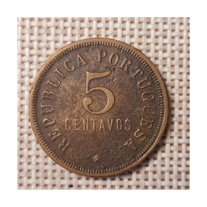 Angola 5 Centavos 1923 KM-62 VF