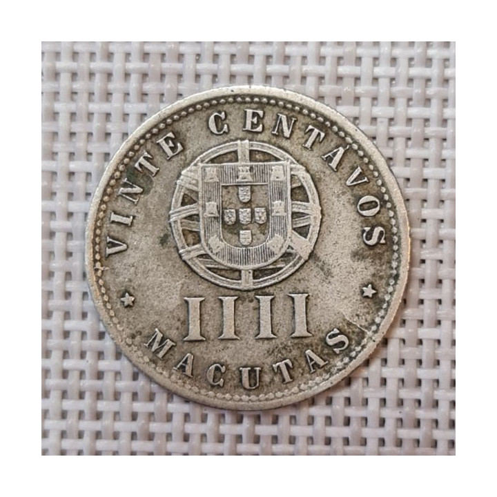 Angola 20 Centavos 1928 KM-68 VF