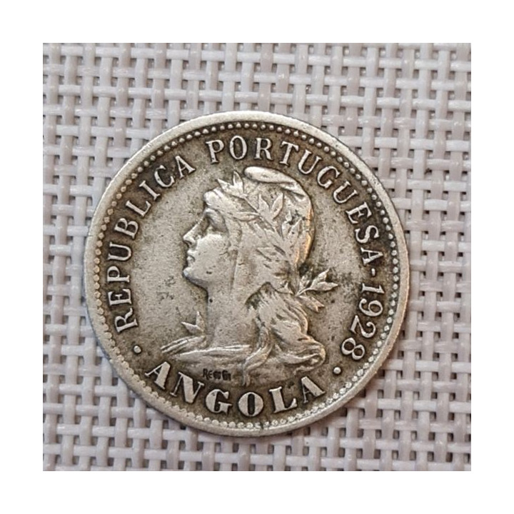 Angola 20 Centavos 1928 KM-68 VF