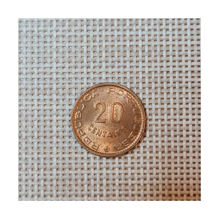 Angola 20 Centavos 1962 KM-78 UNC