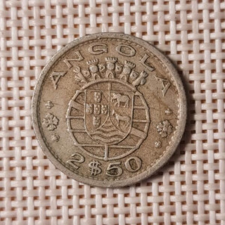 Angola 2.5 Escudos 1968 KM-77 VF