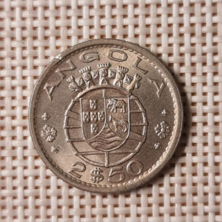 Angola 2.5 Escudos 1974 KM-77 XF