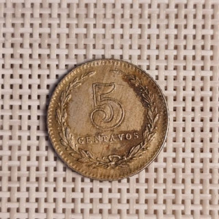 Argentina 5 Centavos 1919 KM-34 VF