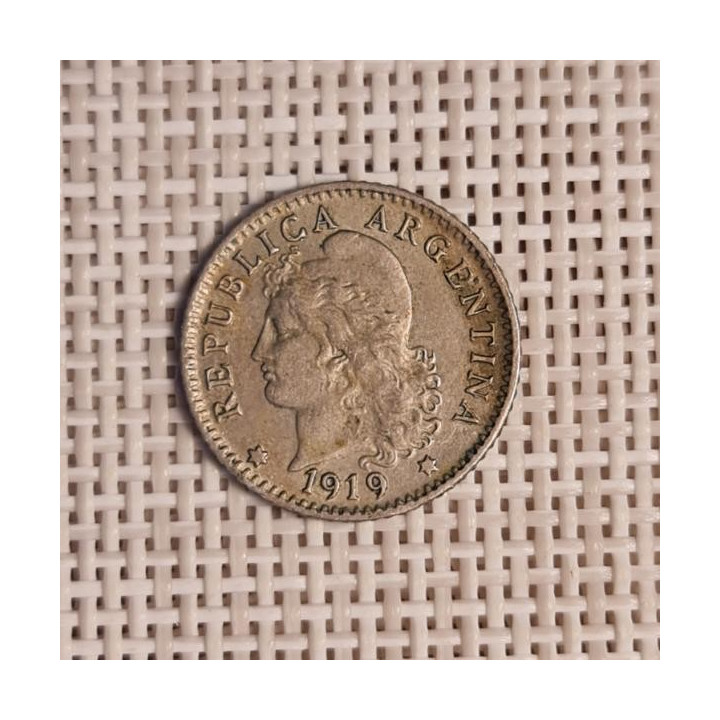 Argentina 5 Centavos 1919 KM-34 VF