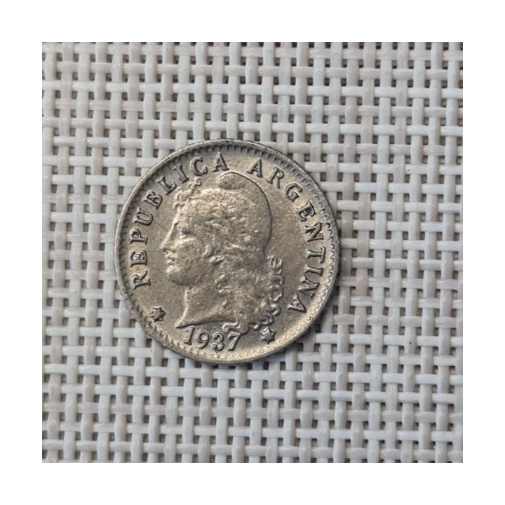 Argentina 5 Centavos 1937 KM-34 VF