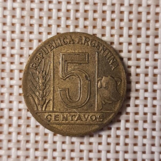 Argentina 5 Centavos 1948 KM-40 VF