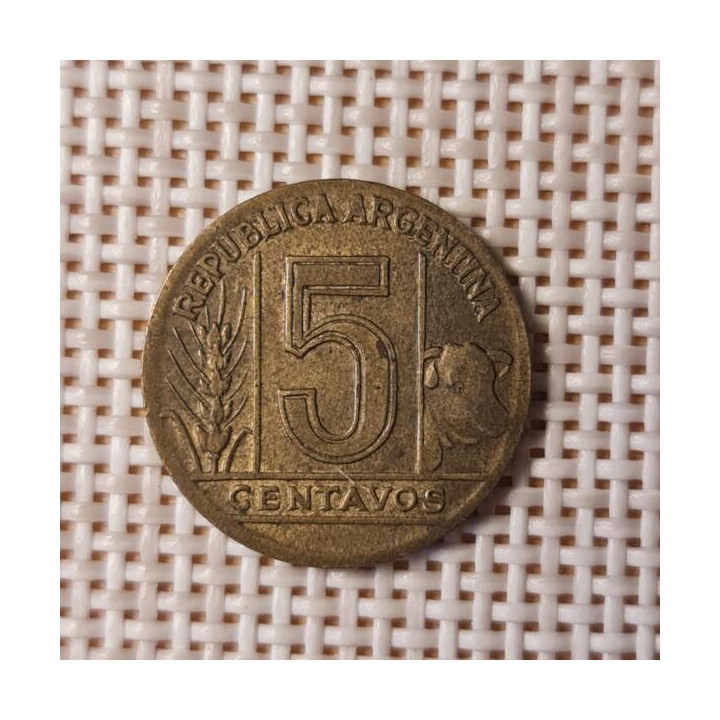 Argentina 5 Centavos 1948 KM-40 VF