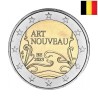 Belgium 2 Euro 2023 "Art Nouveau" BU (French, Coin Card)