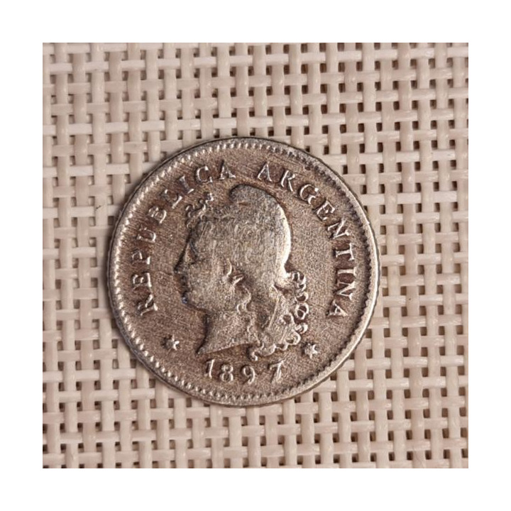 Argentina 10 Centavos 1897 KM-35 VF