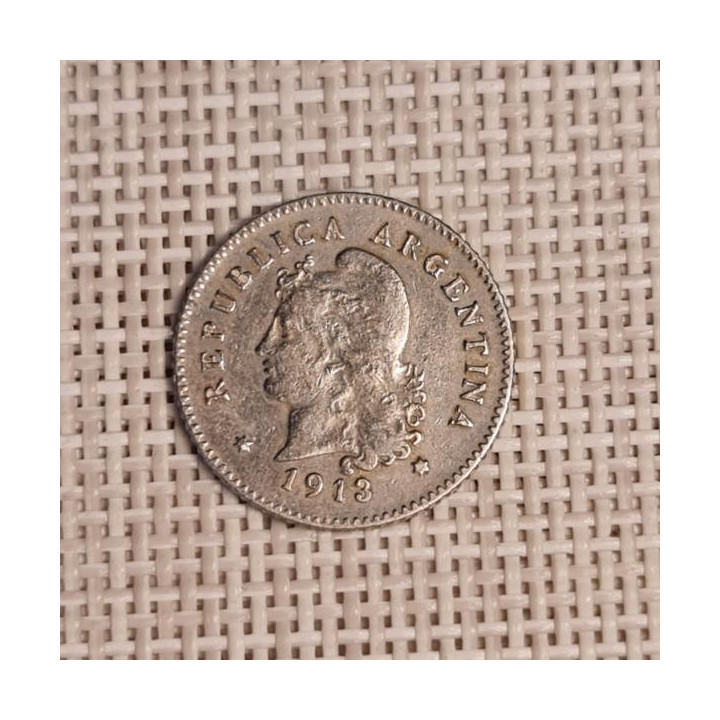 Argentina 10 Centavos 1913 KM-35 VF
