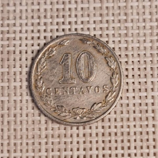 Argentina 10 Centavos 1918 KM-35 VF