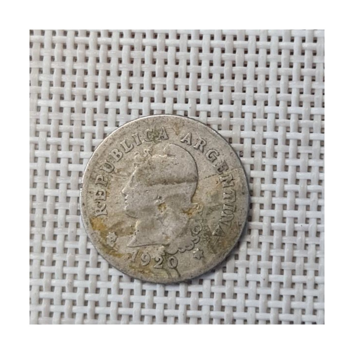 Argentina 10 Centavos 1920 KM-35 F
